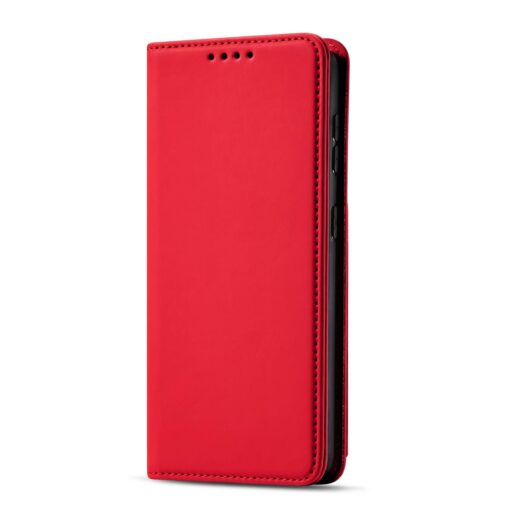Samsung S22 PLUS kaaned kunstnahast kaarditaskutega punane 6