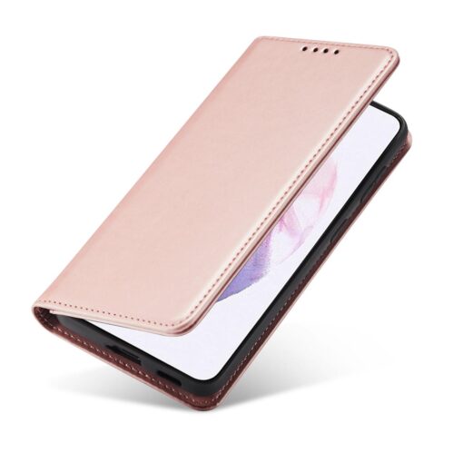 Samsung S22 PLUS kaaned kunstnahast kaarditaskutega roosa 4