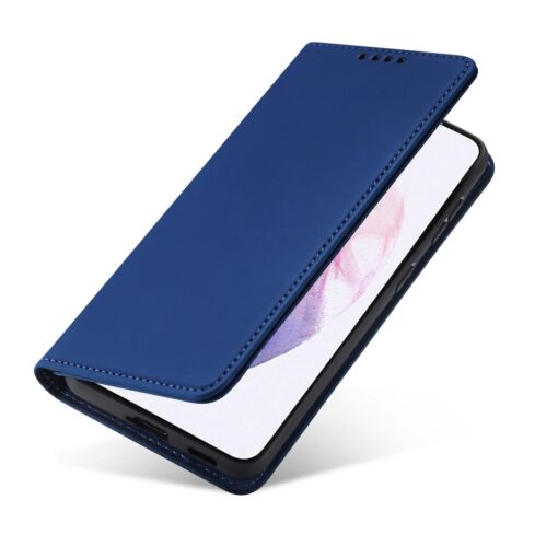 Samsung S22 PLUS kaaned kunstnahast kaarditaskutega sinine 4