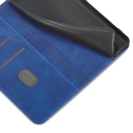 Samsung S22 PLUS kaaned vintage kunstnahast kaarditaskuga sinine 7
