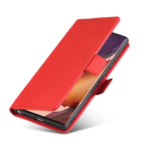 Samsung S22 ULTRA kaaned kunstnahast kaarditaskutega punane 5