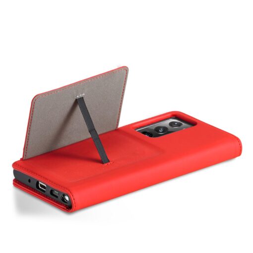 Samsung S22 ULTRA kaaned kunstnahast kaarditaskutega punane 6