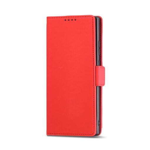 Samsung S22 ULTRA kaaned kunstnahast kaarditaskutega punane 9