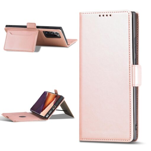 Samsung S22 ULTRA kaaned kunstnahast kaarditaskutega roosa 11