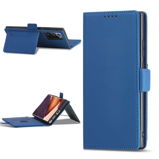 Samsung S22 ULTRA kaaned kunstnahast kaarditaskutega sinine 2