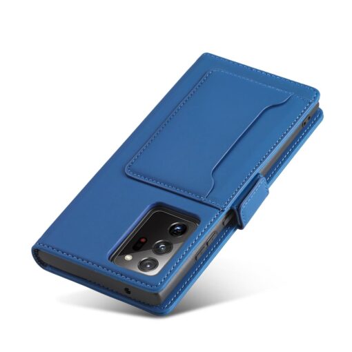 Samsung S22 ULTRA kaaned kunstnahast kaarditaskutega sinine 4