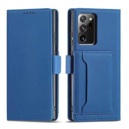 Samsung S22 ULTRA kaaned kunstnahast kaarditaskutega sinine