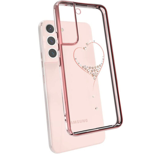 Samsung S22 umbris plastikust kristallidega roosa 5