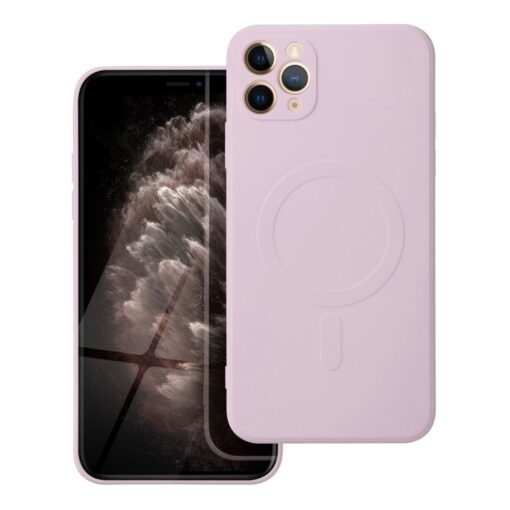 iPhone 11 PRO MAX umbris silikoonist MagSafe roosa