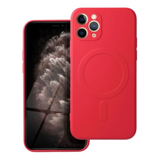 iPhone 11 PRO umbris silikoonist MagSafe punane