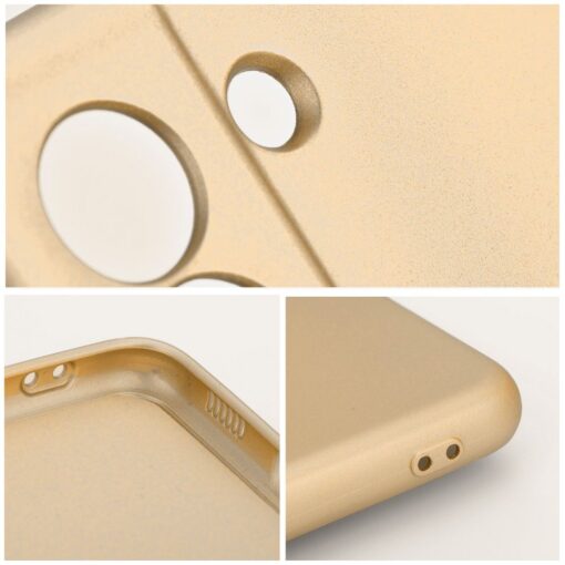 iPhone 12 12 PRO umbris silikoonist metalliku laikega kuldne 2