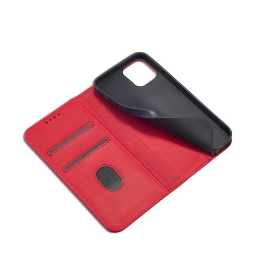 iPhone 12 PRO MAX kaaned vintage kunstnahast kaarditaskuga punane 4