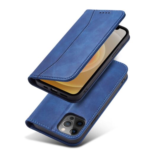 iPhone 12 PRO MAX kaaned vintage kunstnahast kaarditaskuga sinine 3