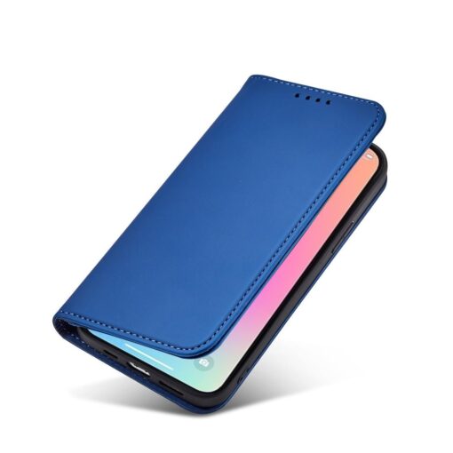 iPhone 13 PRO MAX kaaned kunstnahast kaarditaskutega sinine 11