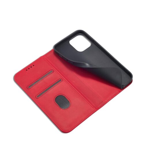 iPhone 13 PRO MAX kaaned vintage kunstnahast kaarditaskuga punane 4