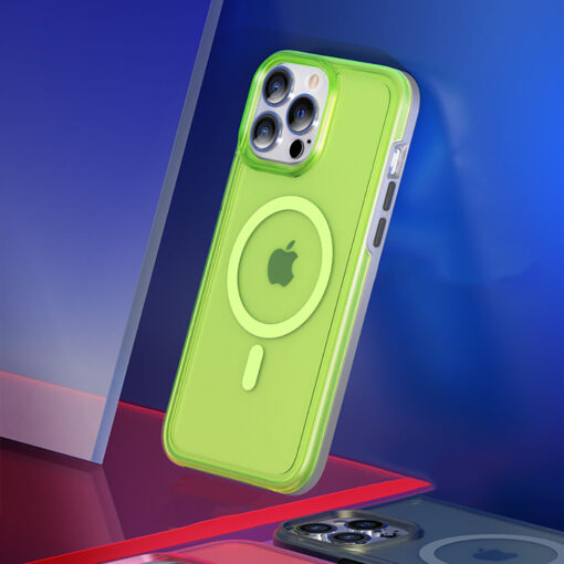 iPhone 13 PRO umbris PQY silikoonist MagSafe roheline 2