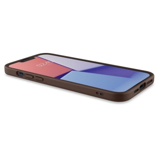 iPhone 14 PLUS umbris Spigen Cyrill Kajuk MagSafe oko nahast tagus ja silikoonist raam pruun 6