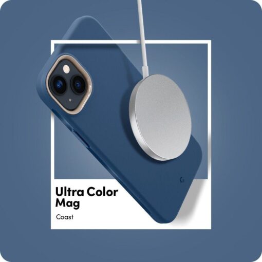 iPhone 14 PLUS umbris Spigen Cyrill Ultra Color MagSafe silikoonist sinine 10