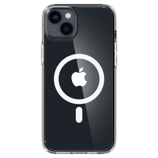 iPhone 14 PLUS umbris Spigen Ultra Hybrid MagSafe silikoonist valge MagSafe ringiga labipaistev 1