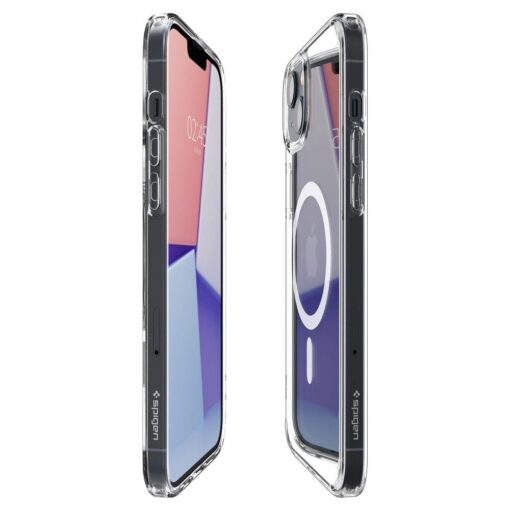 iPhone 14 PLUS umbris Spigen Ultra Hybrid MagSafe silikoonist valge MagSafe ringiga labipaistev 4