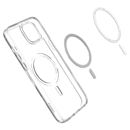 iPhone 14 PLUS umbris Spigen Ultra Hybrid MagSafe silikoonist valge MagSafe ringiga labipaistev 6