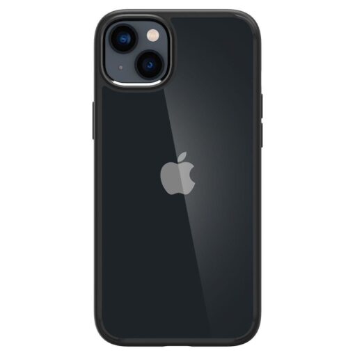 iPhone 14 PLUS umbris Spigen Ultra Hybrid plastikust taguse ja silikoonist raamiga must 1