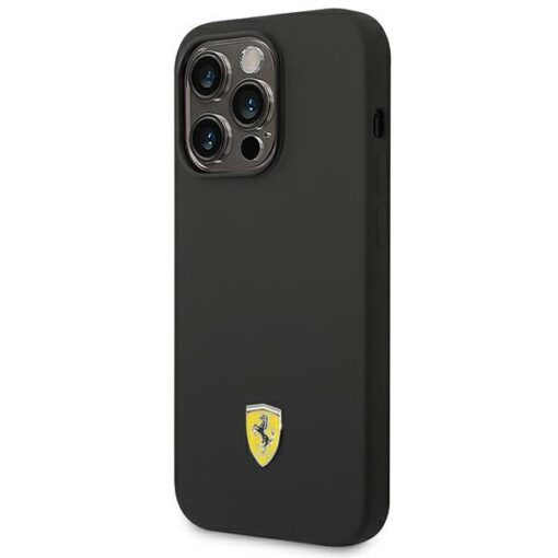 iPhone 14 PRO MAX umbris Ferrari MagSafe silikoonist FESSIHMP14XBK must 1