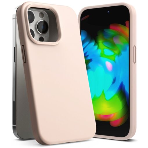 iPhone 14 PRO MAX umbris Ringke Silicone Case silikoonist roosa 2