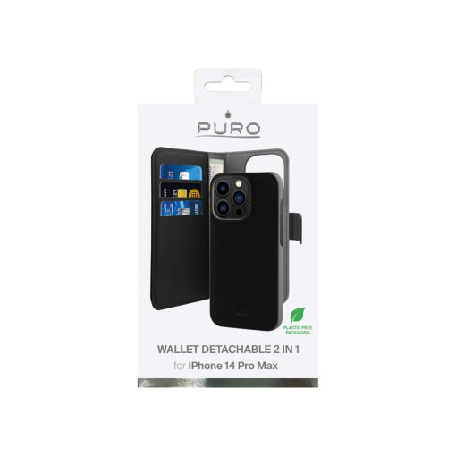 iPhone 14 PRO MAX umbris kaaned 2in1 Puro Wallet Detachable must 3