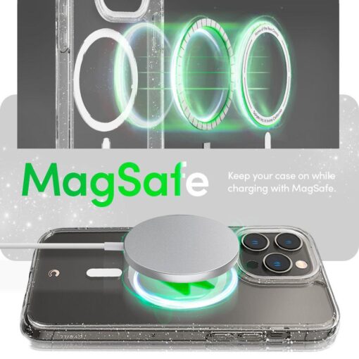 iPhone 14 PRO umbris Spigen Cyrill Shine MagSafe 2x kaitseklaasi labipaistev 12