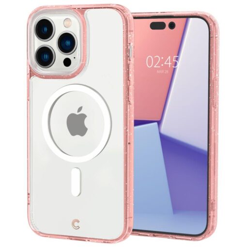 iPhone 14 PRO umbris Spigen Cyrill Shine MagSafe 2x kaitseklaasi roosa 1