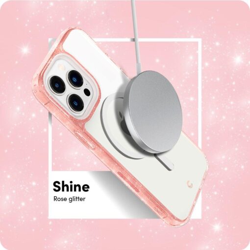 iPhone 14 PRO umbris Spigen Cyrill Shine MagSafe 2x kaitseklaasi roosa 10