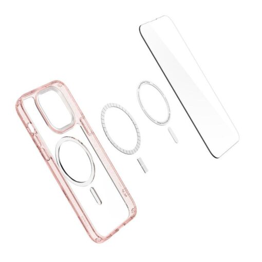 iPhone 14 PRO umbris Spigen Cyrill Shine MagSafe 2x kaitseklaasi roosa 8