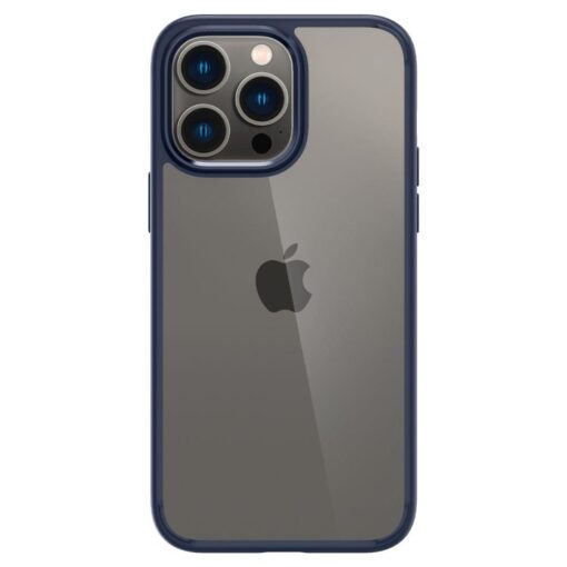 iPhone 14 PRO umbris Spigen Ultra Hybrid plastikust taguse ja silikoonist raamiga sinine 1