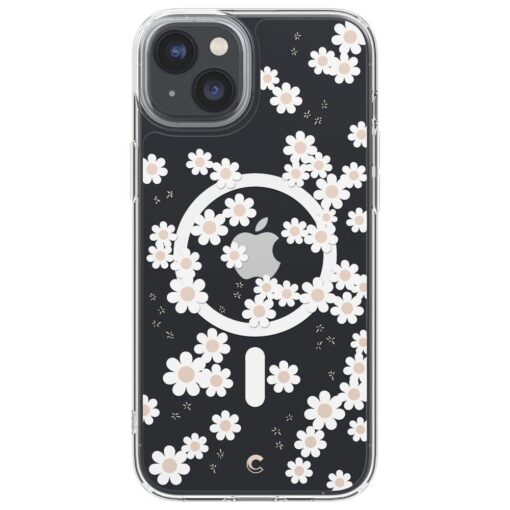 iPhone 14 umbris Spigen Cyrill Cecile MagSafe silikoonist White Daisy 1