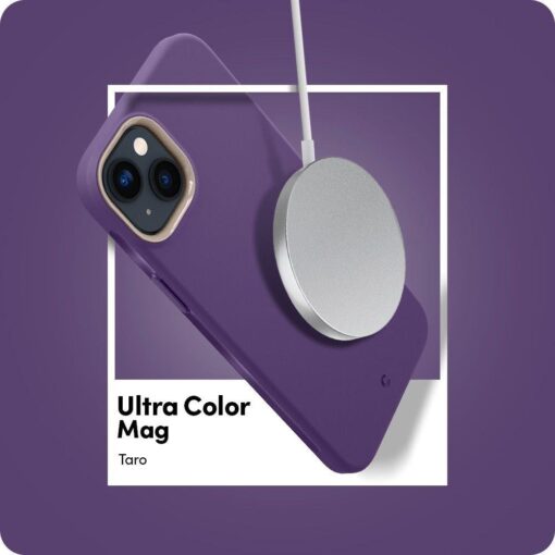 iPhone 14 umbris Spigen Cyrill Ultra Color MagSafe silikoonist Taro 10