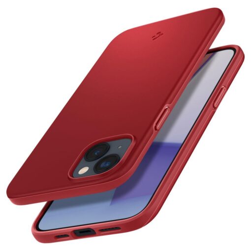 iPhone 14 umbris Spigen Thin Fit silikoonist punane 5