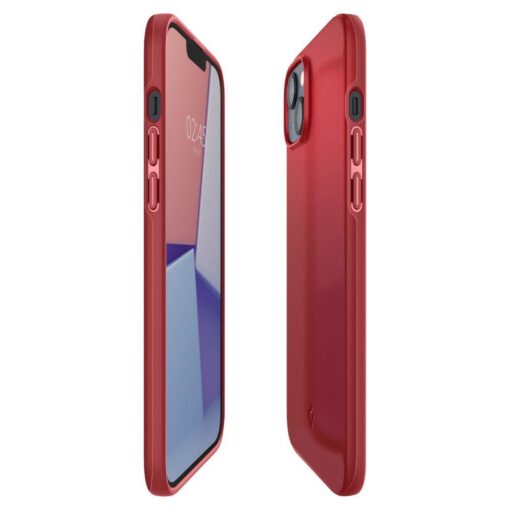 iPhone 14 umbris Spigen Thin Fit silikoonist punane 6