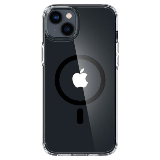 iPhone 14 umbris Spigen Ultra Hybrid MagSafe silikoonist musta MagSafe ringiga labipaistev 1