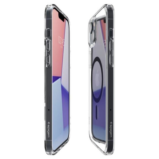 iPhone 14 umbris Spigen Ultra Hybrid MagSafe silikoonist musta MagSafe ringiga labipaistev 4