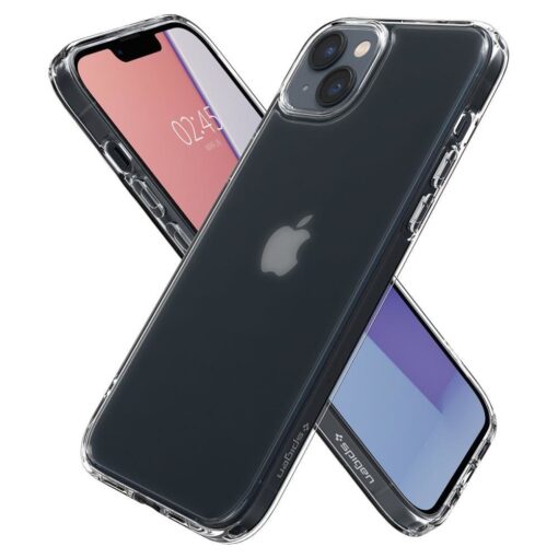iPhone 14 umbris Spigen Ultra Hybrid mati plastikust taguse ja silikoonist raamiga 6