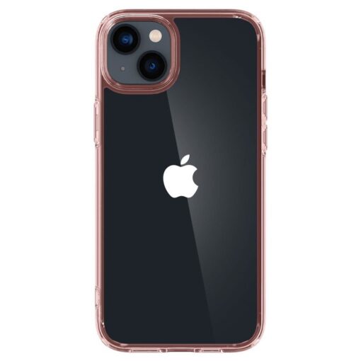 iPhone 14 umbris Spigen Ultra Hybrid plastikust taguse ja silikoonist raamiga roosa 1