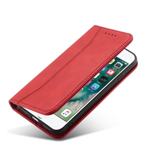 iPhone 7 8 SE 2020 SE 2020 kaaned vintage kunstnahast kaarditaskuga punane 4