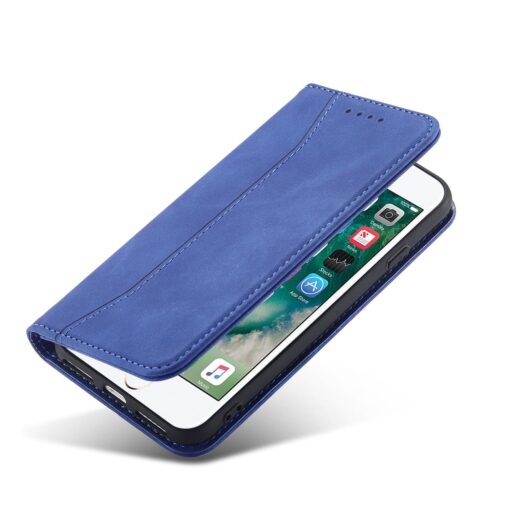 iPhone 7 8 SE 2020 SE 2020 kaaned vintage kunstnahast kaarditaskuga sinine 4