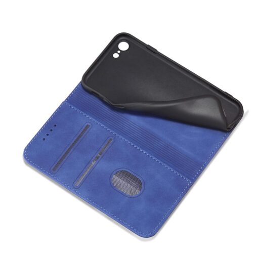 iPhone 7 8 SE 2020 SE 2020 kaaned vintage kunstnahast kaarditaskuga sinine 7