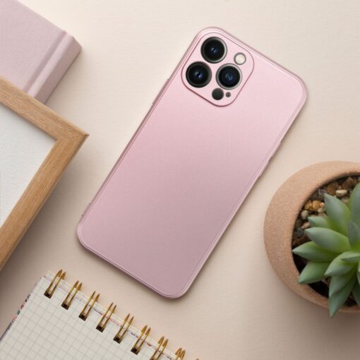 iPhone 7 8 SE 2020 SE 2022 umbris silikoonist metalliku laikega roosa 2