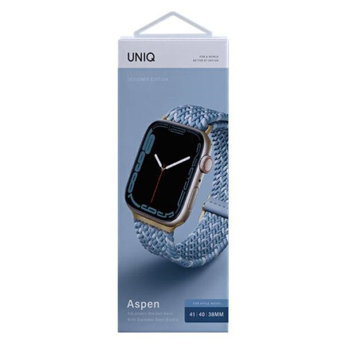 Apple Watch Rihm UNIQ Aspen 384041mm punutud ookeanisinine 3