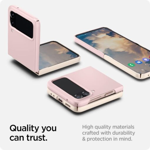 Samsung Galaxy Flip 4 umbris Spigen AirSkin kahetooniline roosa 2
