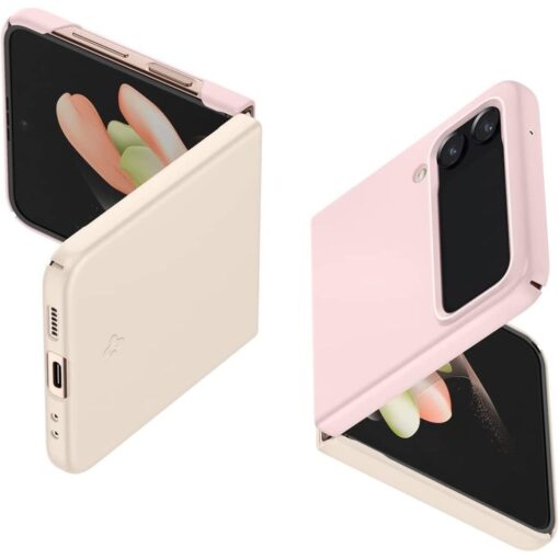 Samsung Galaxy Flip 4 umbris Spigen AirSkin kahetooniline roosa
