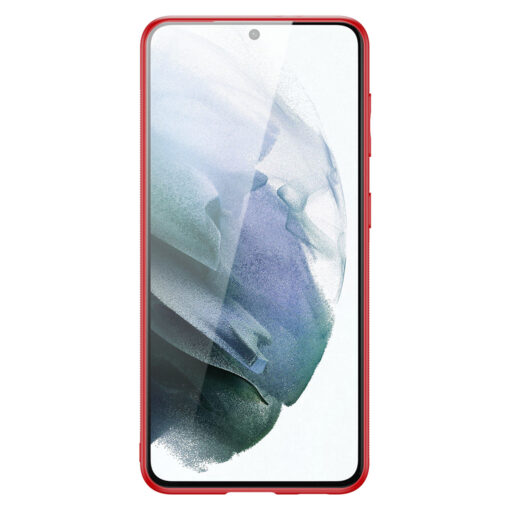 Samsung S21 FE umbris Dux Ducis Yolo elegant kunstnahast ja silikoonist servadega punane 2